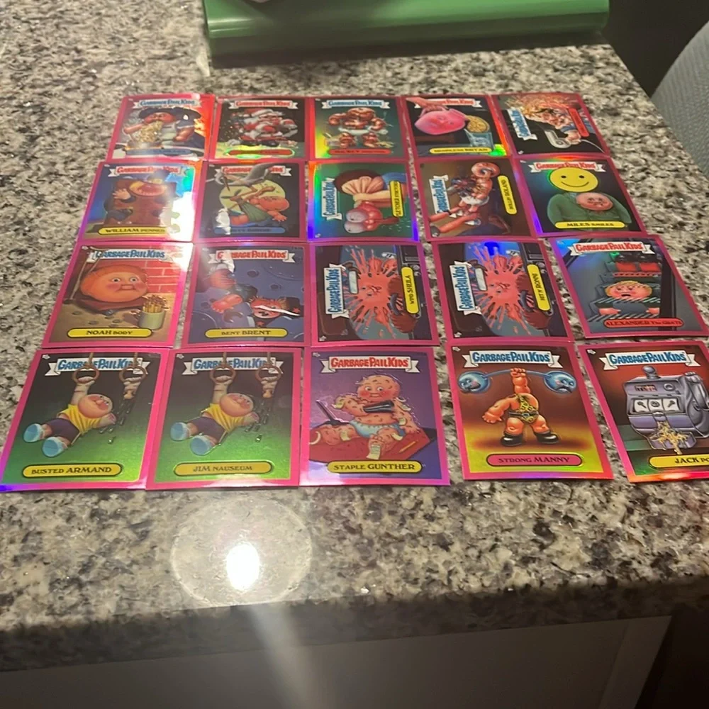 Garbage Pail Kids Chrome 7 2024 Magenta Refractor Lot (20) No Duplicates GPK - Picture 2 of 6